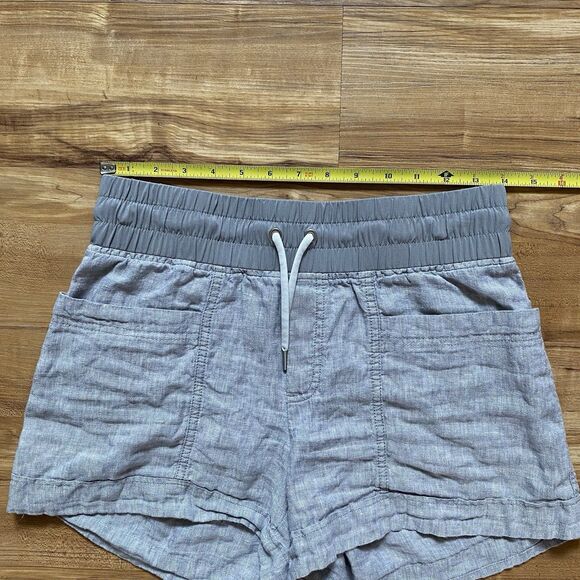 ATHLETA 4 Cabo Linen 4" Shorts Pull On Drawstring Beach Casual Summer Lounge - Picture 14 of 16
